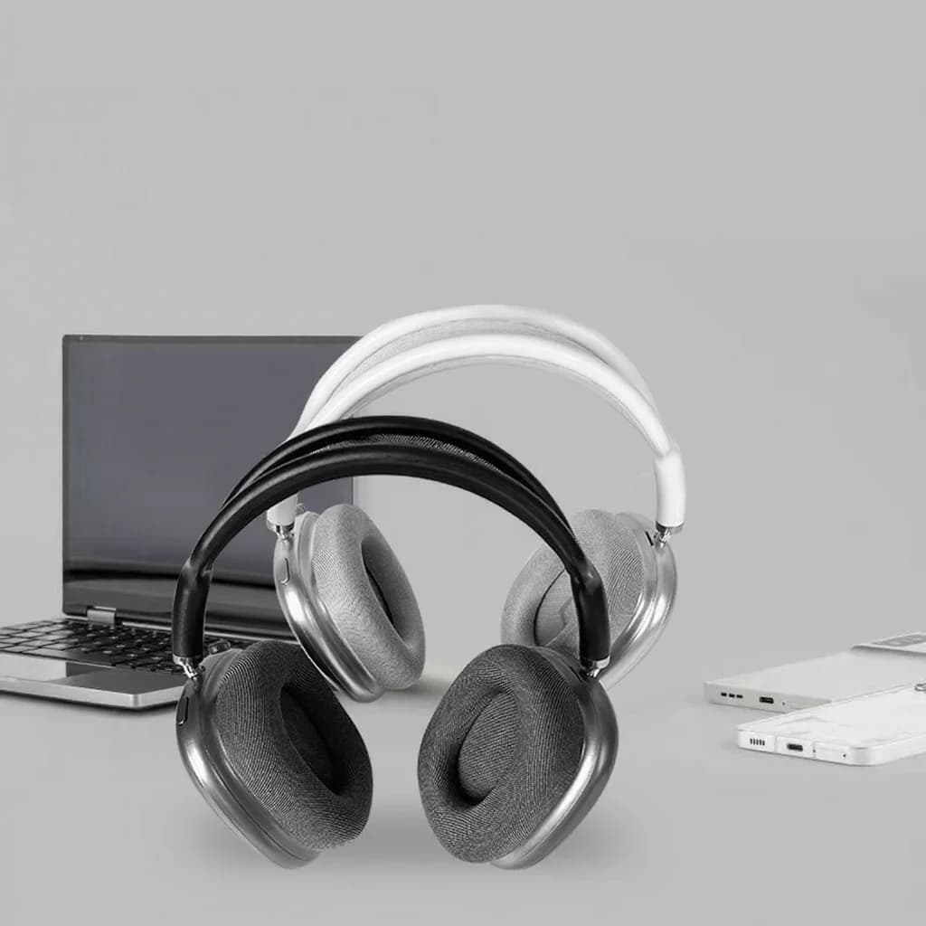 Trådløse Over-Ear Hovedtelefoner med Magnetiske Ørekopper og Mesh Bøjle