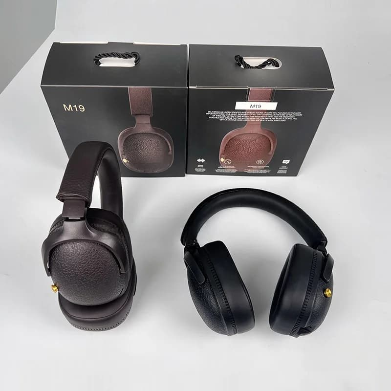 Retro over-ear Bluetooth-hovedtelefoner, trådløst stereoheadset med mikrofon