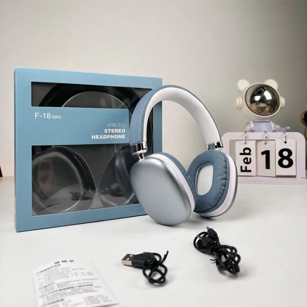 Trådløse over-ear hovedtelefoner med Bluetooth 5.4 og lang batterilevetid