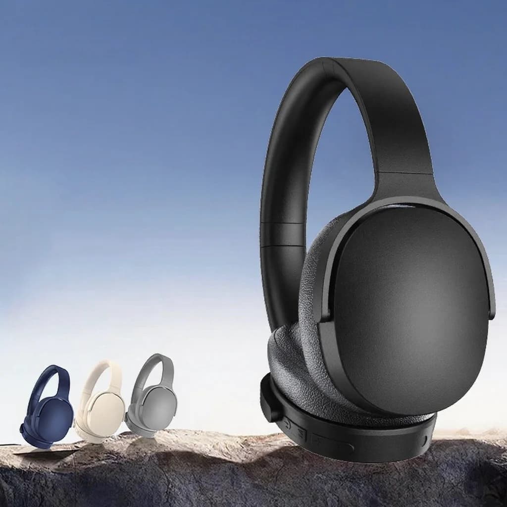 Trådløse Bluetooth-hovedtelefoner med aktiv støjreduktion og langt batteriliv