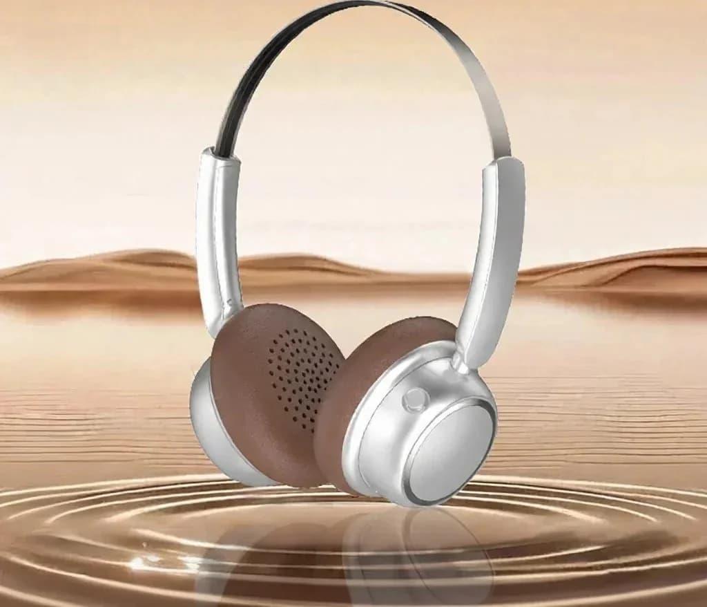 Retro trådløse Bluetooth-hovedtelefoner med metalhovedbøjle og lang batterilevetid