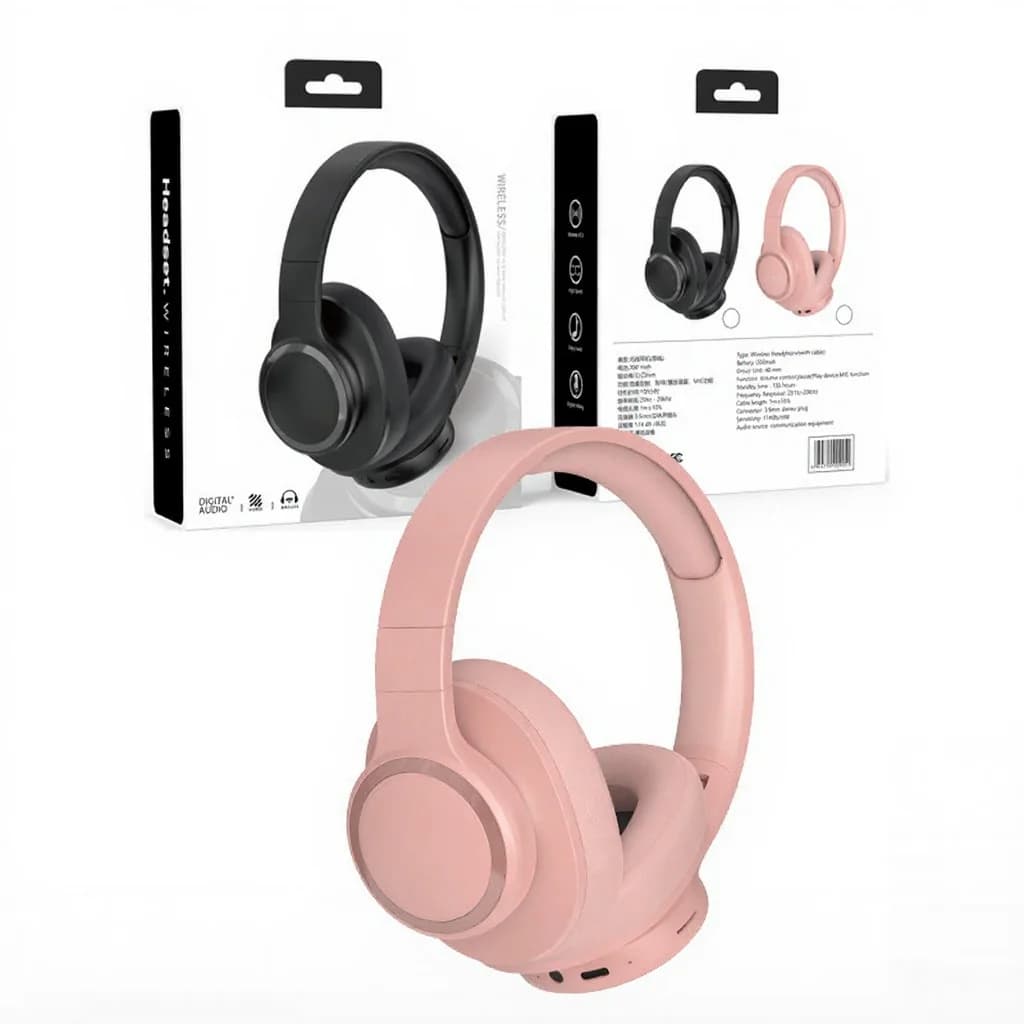 Trådløse Over-Ear hovedtelefoner med lang batterilevetid og Bluetooth 5.4