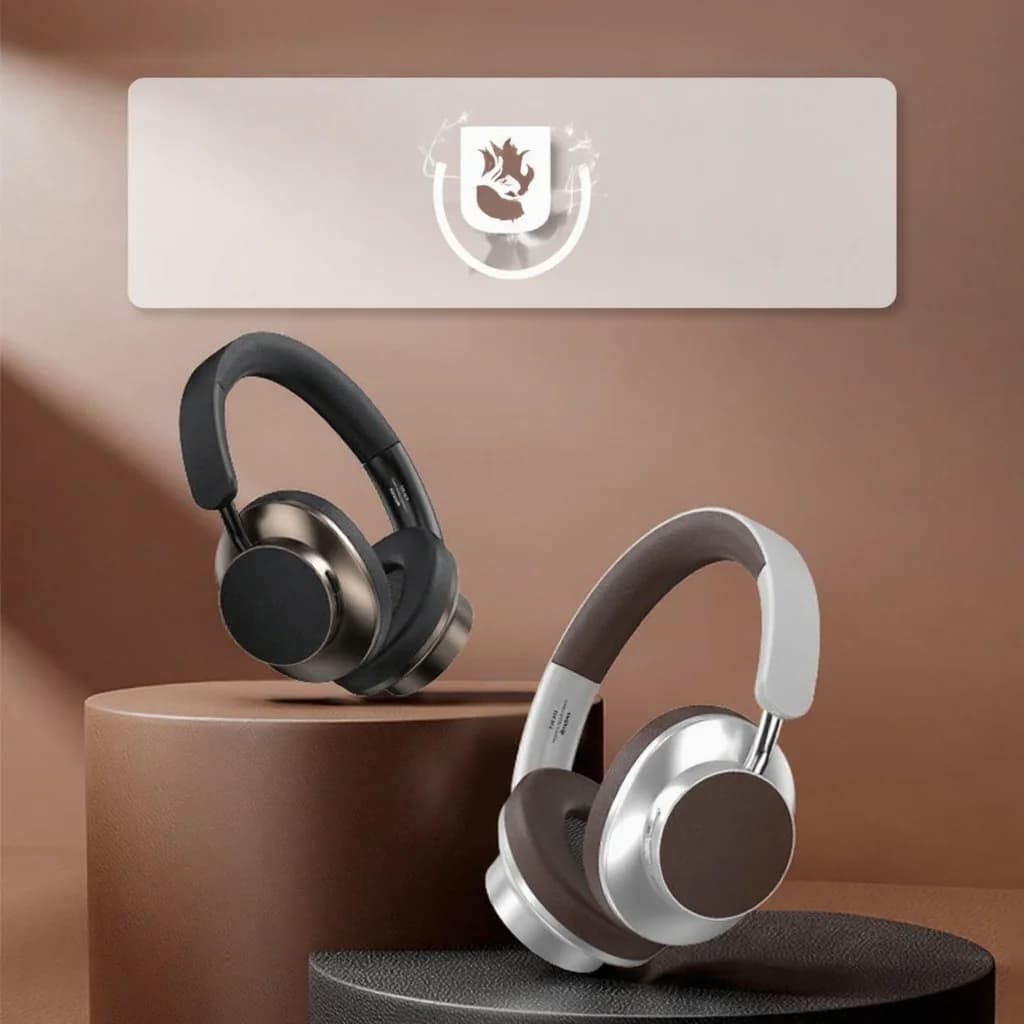 Retro on-ear trådløse Bluetooth-hovedtelefoner med FM-radio og TF-kortslot