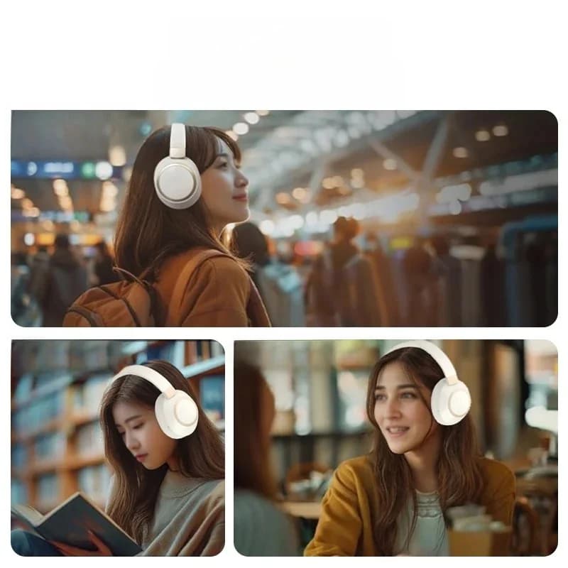 Trådløse Bluetooth-hovedtelefoner med aktiv støjreduktion