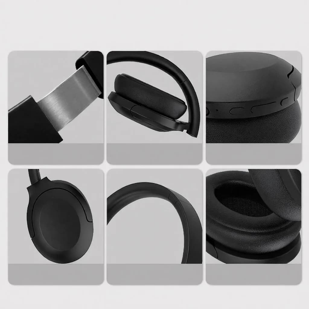 Aktive støjreducerende Bluetooth-hovedtelefoner over-ear trådløse 5.4