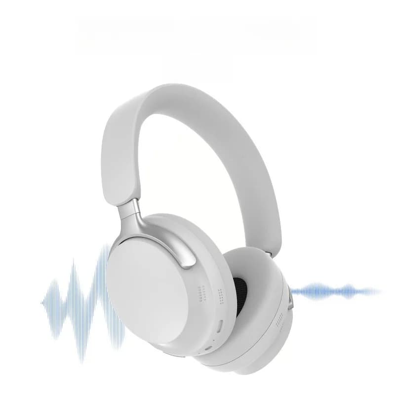 Trådløse over-ear Bluetooth hovedtelefoner med 3D stereolyd og langt batteri
