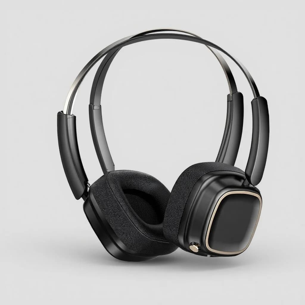 Retro trådløse hovedtelefoner Bluetooth 5.4 Stereo Bas