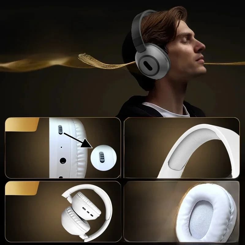 Trådløse Bluetooth-hovedtelefoner med lang batterilevetid