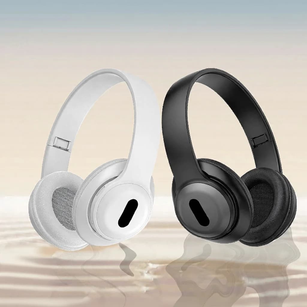 Over-ear trådløse Bluetooth-hovedtelefoner med FM-radio og TF-kortslot