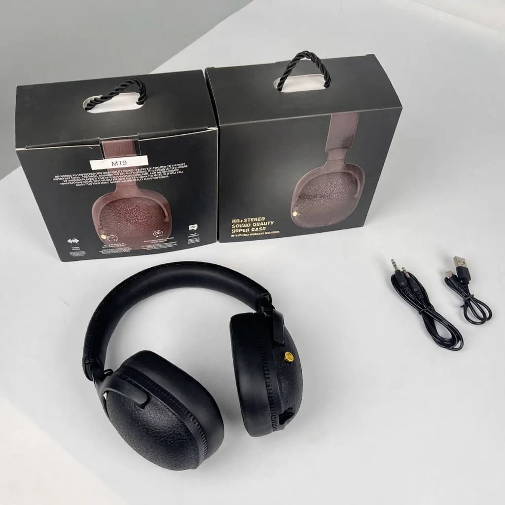 Retro trådløse over-ear hovedtelefoner med Type-C opladning og TF-kortslot