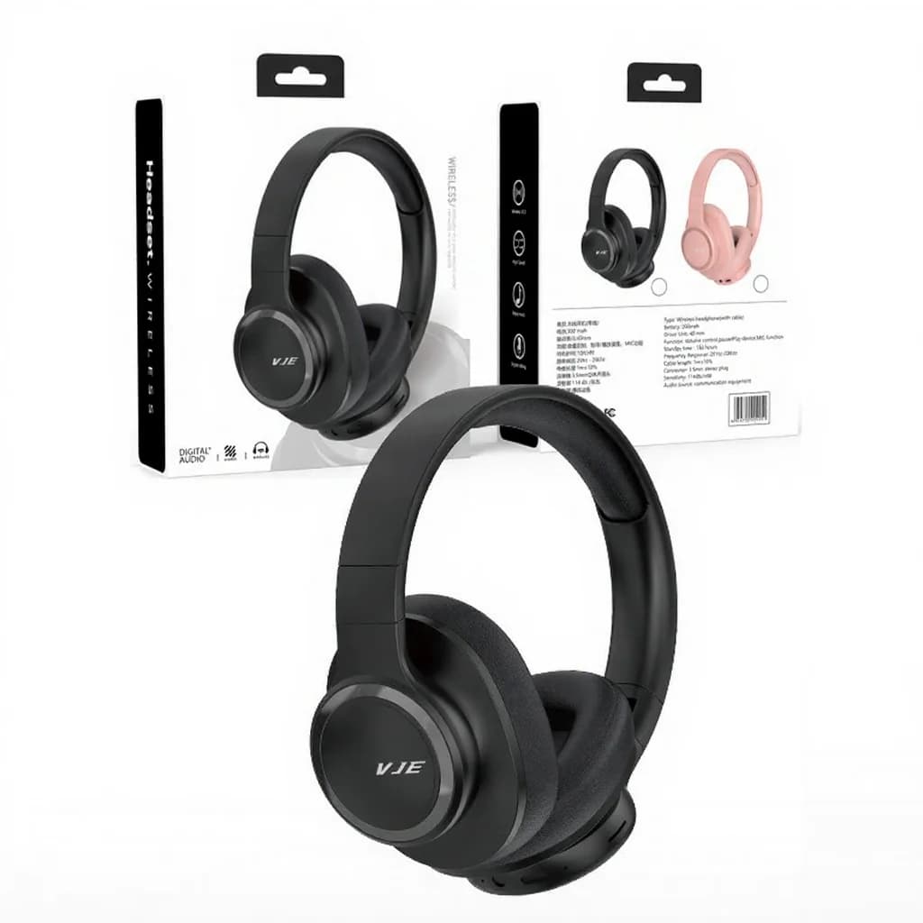 Trådløse Over-Ear hovedtelefoner med lang batterilevetid og Bluetooth 5.4