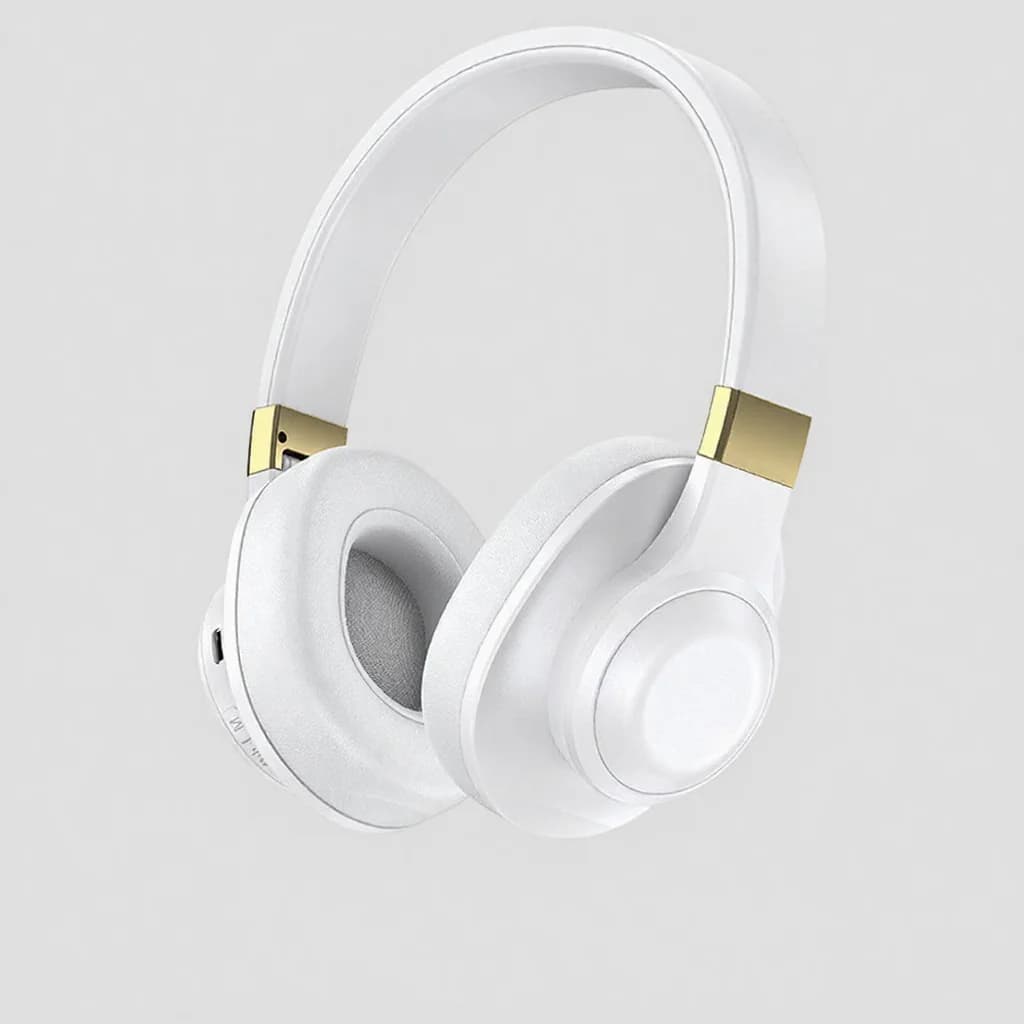 Trådløse over-ear Bluetooth-hovedtelefoner med dyb bas og lang batterilevetid