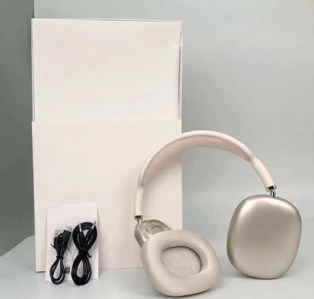 Trådløse over-ear hovedtelefoner med magnetiske ørekopper og mesh-pandebøjle