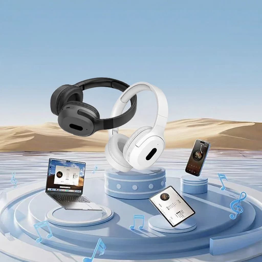 Trådløse over-ear Bluetooth-hovedtelefoner Type-C stereo musik