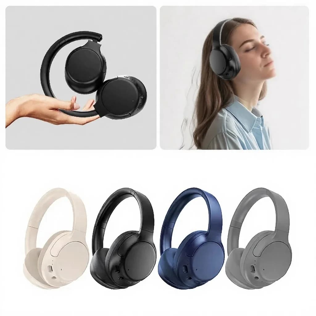 Trådløse Bluetooth-hovedtelefoner med aktiv støjreduktion