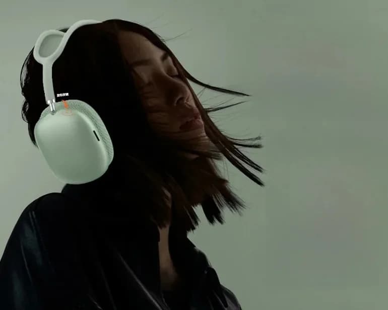 Bluetooth 5.4 over-ear høretelefoner med drejeknap og FM-radio