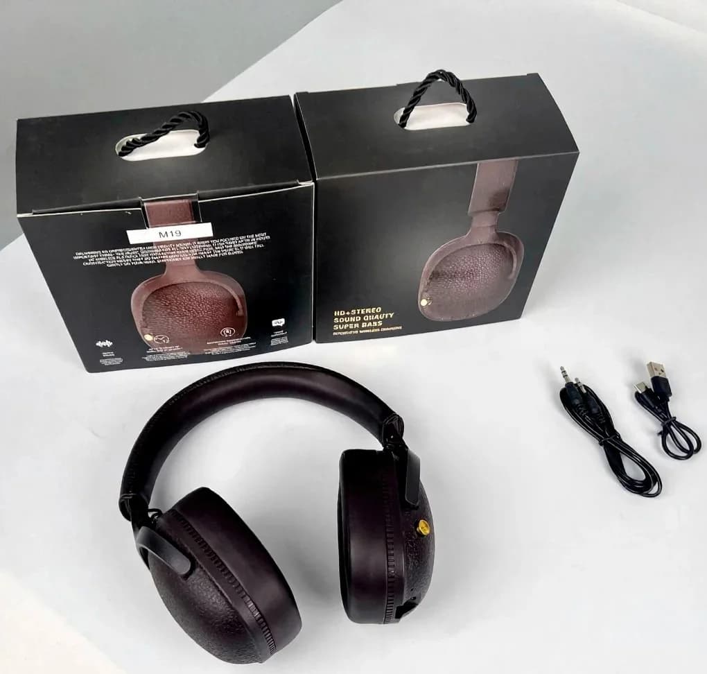Retro trådløse over-ear hovedtelefoner med Type-C opladning og TF-kortslot