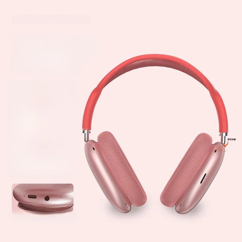 Bluetooth 5.4 on-ear hovedtelefoner med drejeknap og FM-radio