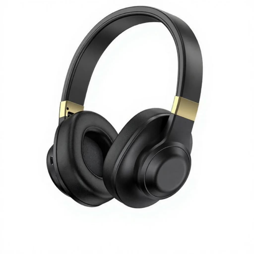 Trådløse over-ear Bluetooth-hovedtelefoner med dyb bas og lang batterilevetid