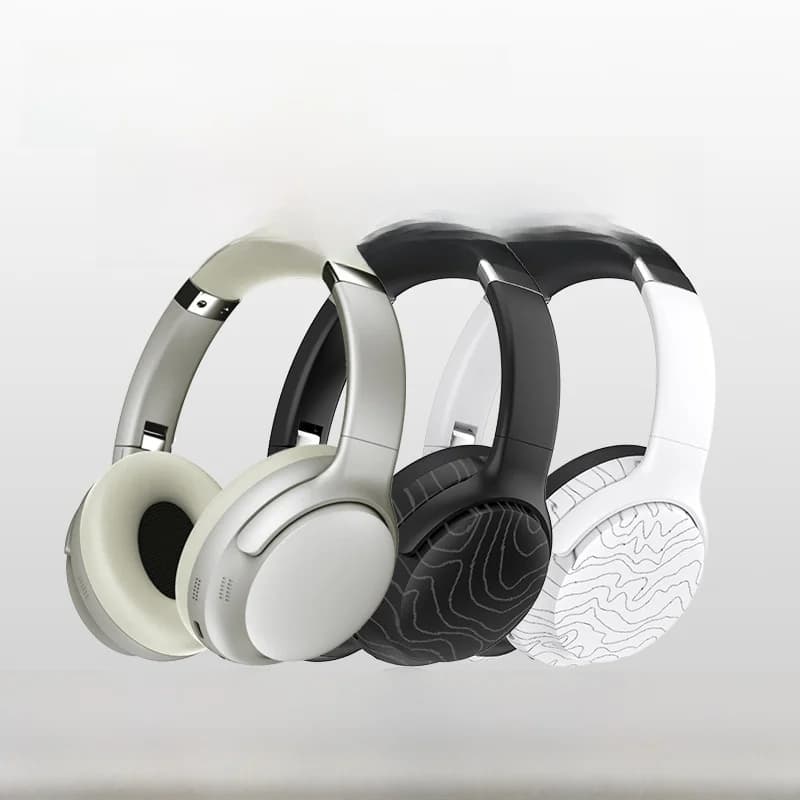 Trådløse over-ear Bluetooth-hovedtelefoner med FM-radio og støjreduktion