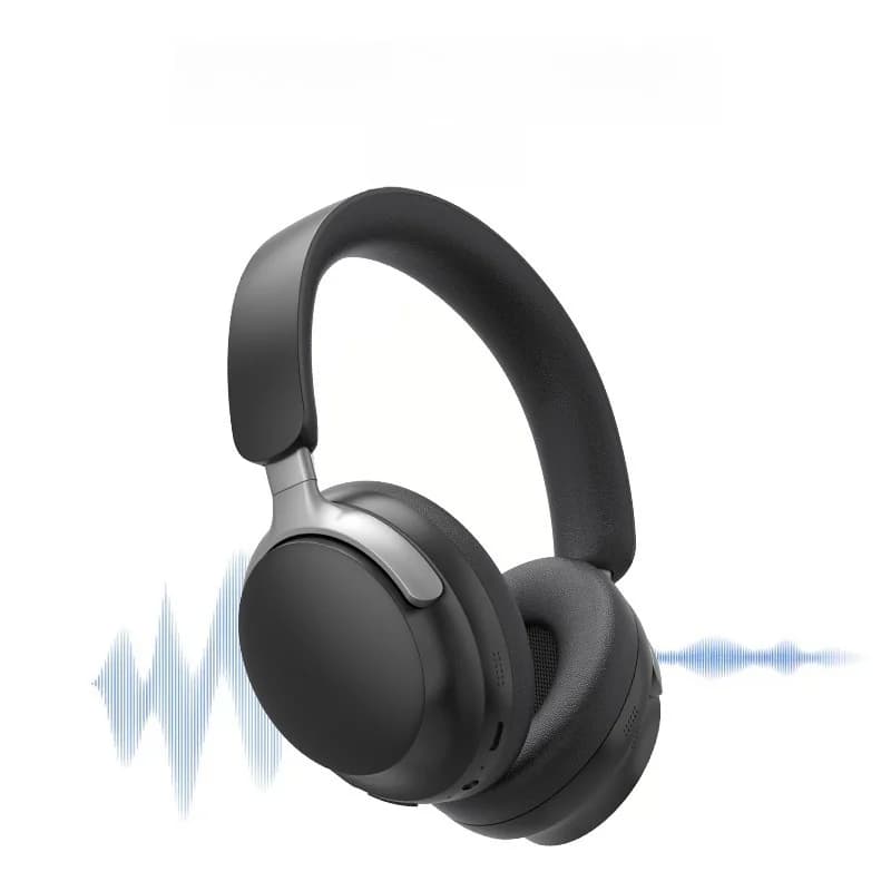 Trådløse over-ear Bluetooth hovedtelefoner med 3D stereolyd og langt batteri