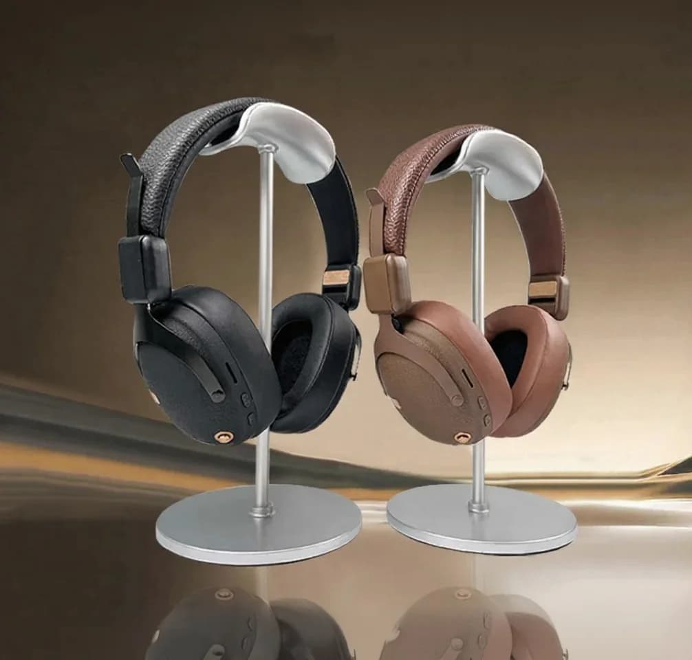 Retro trådløse on-ear hovedtelefoner med Bluetooth 5.4 og lang batterilevetid