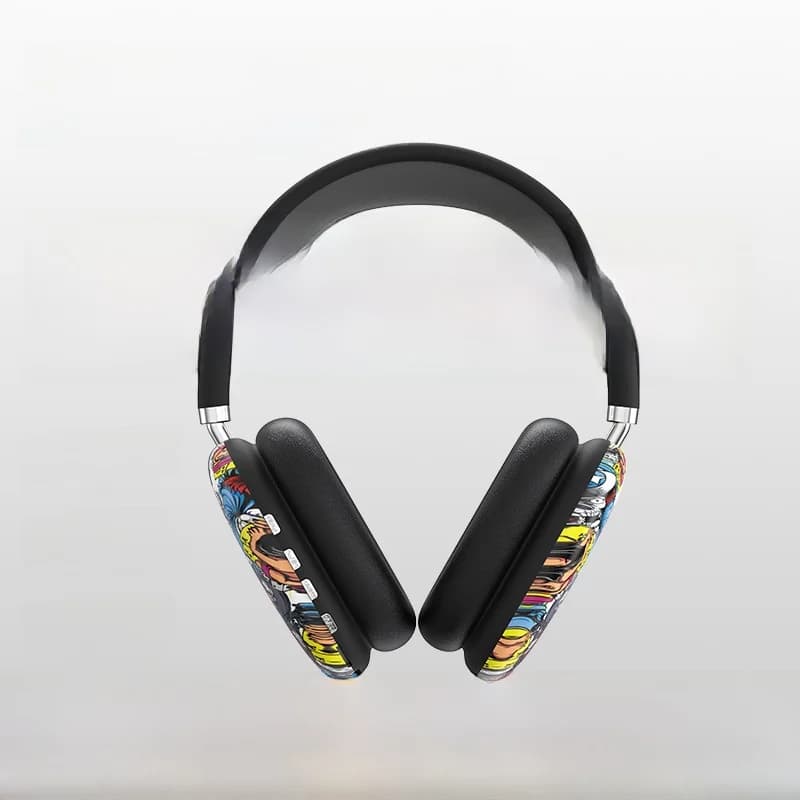 Graffiti over-ear trådløse hovedtelefoner med TF-kort og AUX