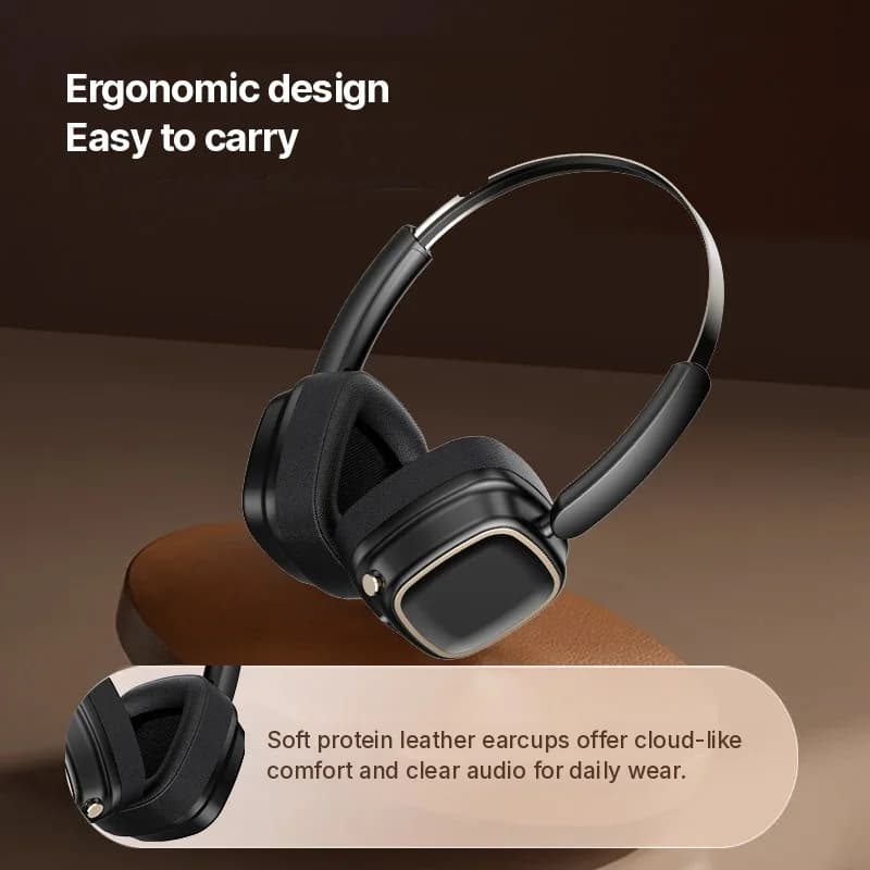 Retro over-ear trådløse hovedtelefoner Bluetooth 5.4 Stereo Bas
