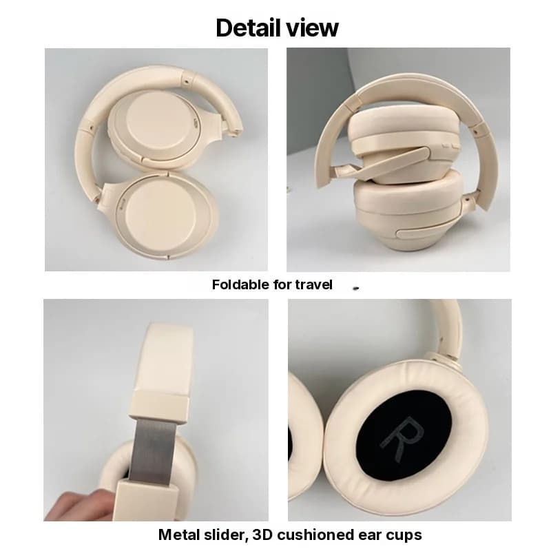 Over-ear trådløse Bluetooth-hovedtelefoner med aktiv støjreduktion