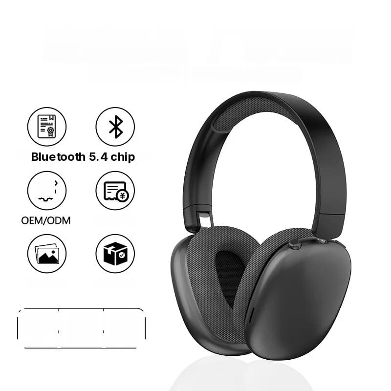 Trådløse over-ear Bluetooth-hovedtelefoner med FM-radio og TF-kortslot