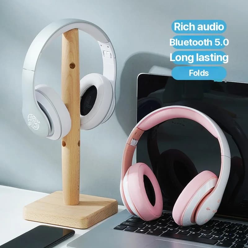 Trådløse Bluetooth-hovedtelefoner med lang batterilevetid