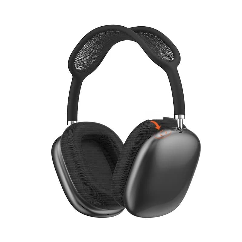 Bluetooth 5.4 on-ear hovedtelefoner med drejeknap og FM-radio