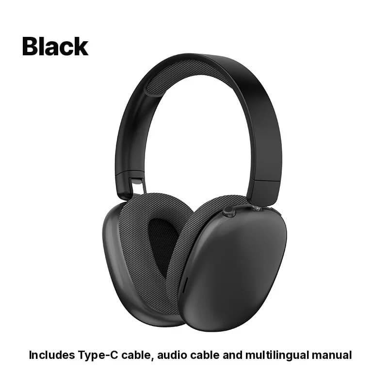 Trådløse over-ear Bluetooth-hovedtelefoner med FM-radio og TF-kortslot