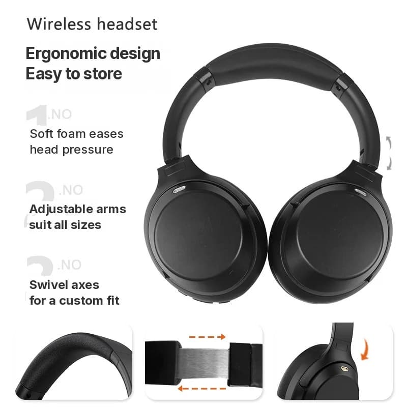 Over-ear trådløse Bluetooth-hovedtelefoner med ANC