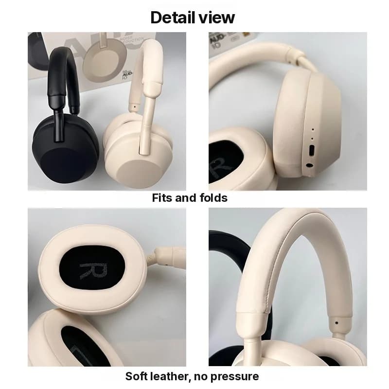 Trådløse Bluetooth-hovedtelefoner med aktiv støjreduktion og stereo