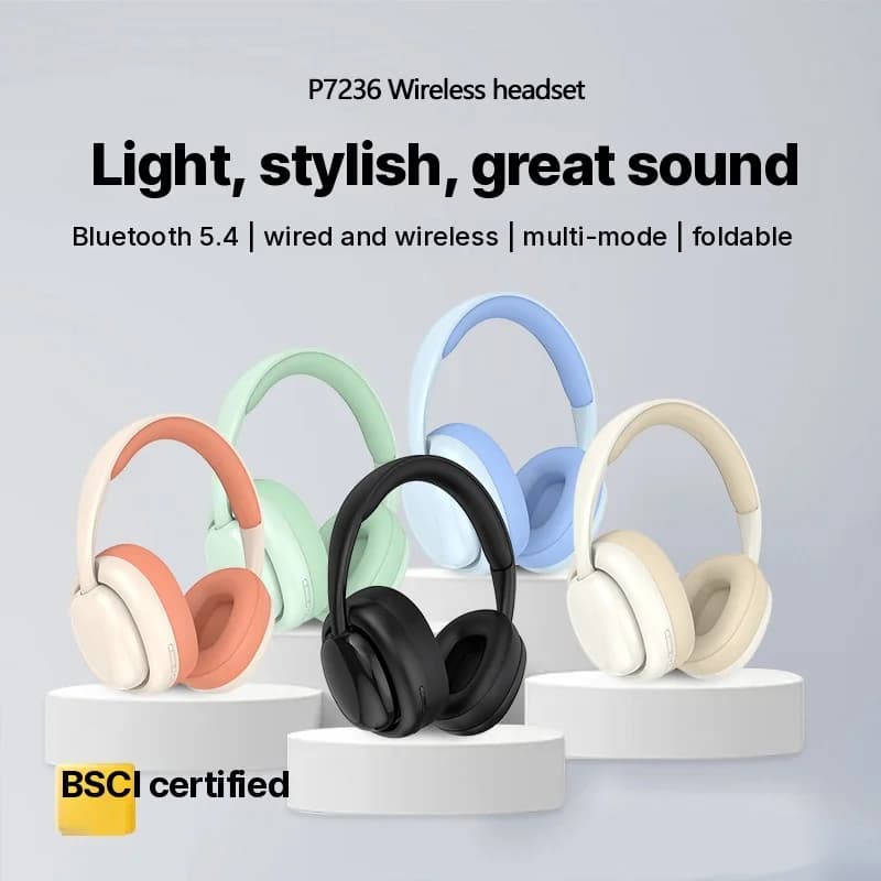 Trådløse Bluetooth-hovedtelefoner med FM-radio og TF-kortslot