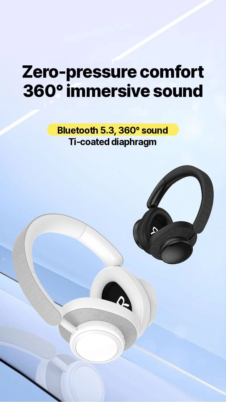 Trådløse Bluetooth-hovedtelefoner med stof finish