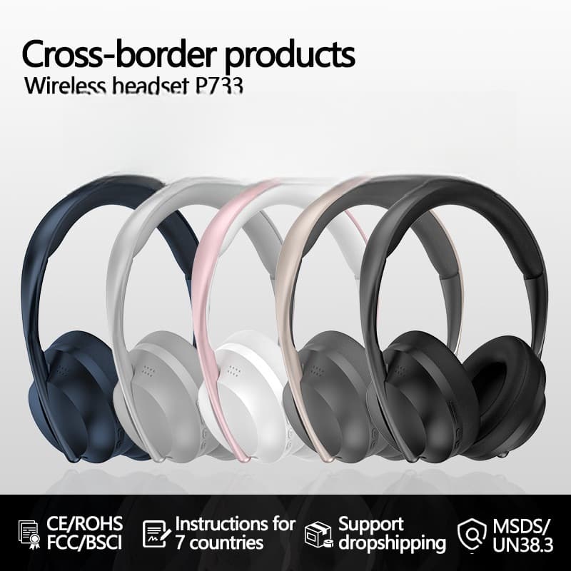 Over-ear trådløse Bluetooth-hovedtelefoner med FM-radio og AUX